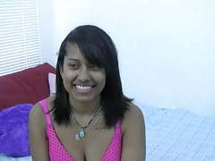 Indian Nudes presents: Horny indian brunette with glasses lets you watch her play in bed