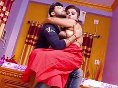 Indian Nudes presents: Red saree bhabhi has hardcore sex with boss while husband is not at hom