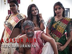 Indian Nudes presents: Teen bahuraniyo ko jhagarte dekh dada sasur ne unhe chod ne ka prastav diya aur  jo huya part 1 me dekhiye